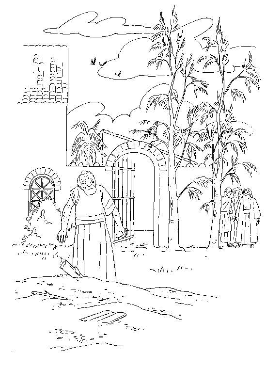 Plansa de colorat cu Biblia Ilustrata 75
